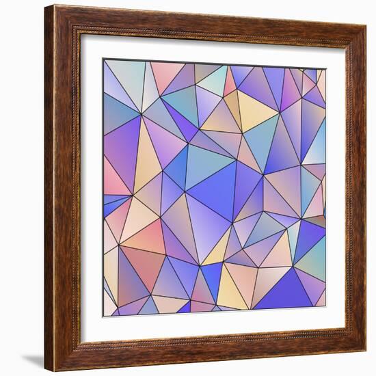 Abstract Triangle Background-epic44-Framed Art Print