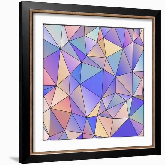 Abstract Triangle Background-epic44-Framed Art Print