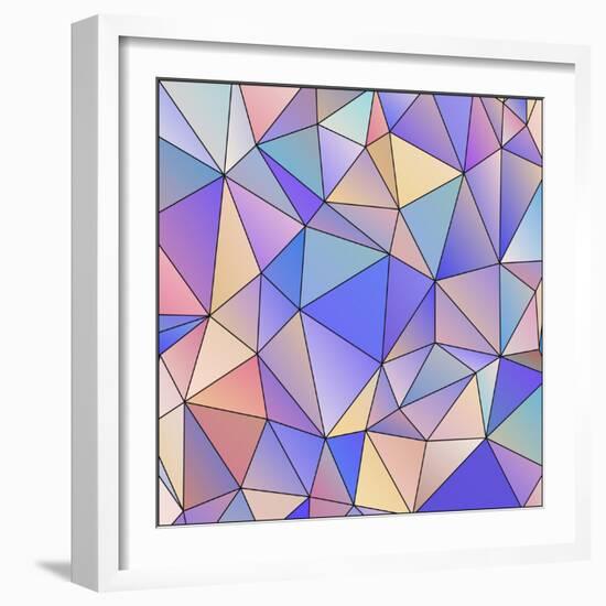 Abstract Triangle Background-epic44-Framed Art Print