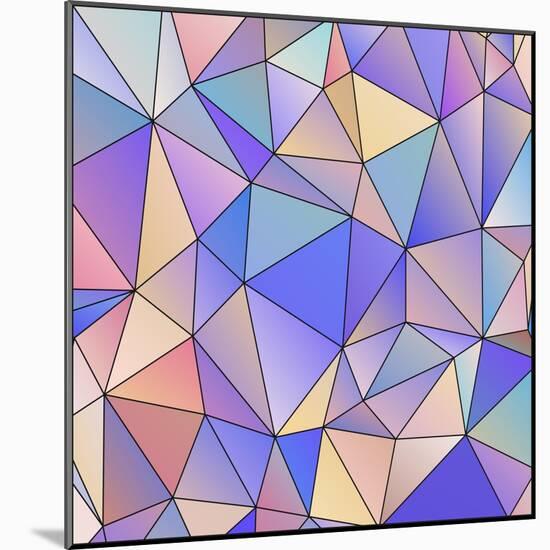 Abstract Triangle Background-epic44-Mounted Art Print