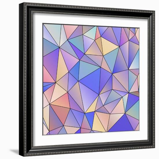 Abstract Triangle Background-epic44-Framed Art Print