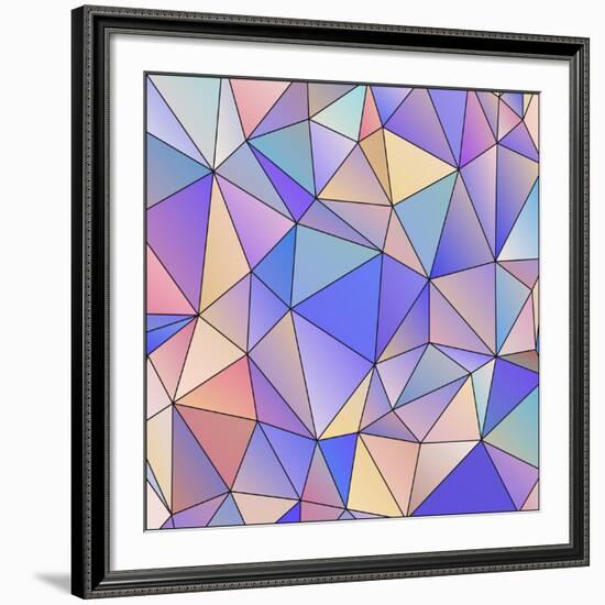 Abstract Triangle Background-epic44-Framed Art Print