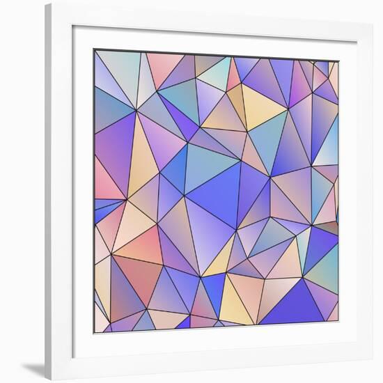 Abstract Triangle Background-epic44-Framed Art Print