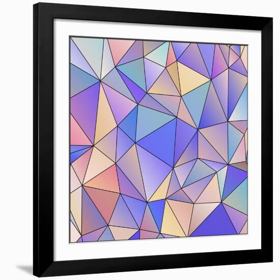 Abstract Triangle Background-epic44-Framed Art Print