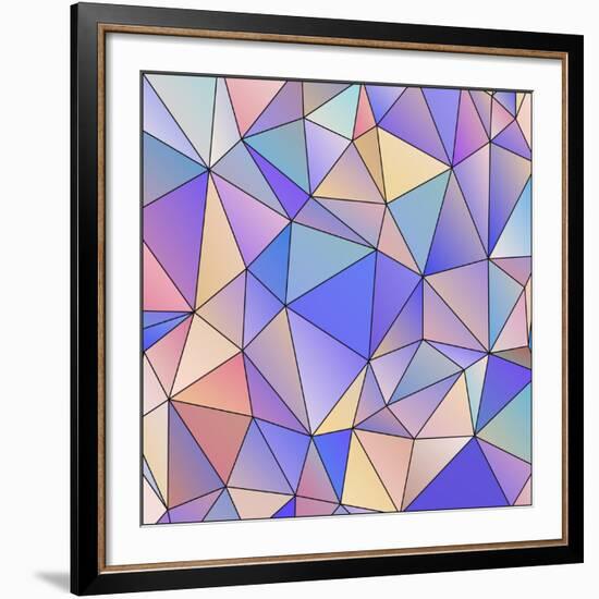 Abstract Triangle Background-epic44-Framed Art Print