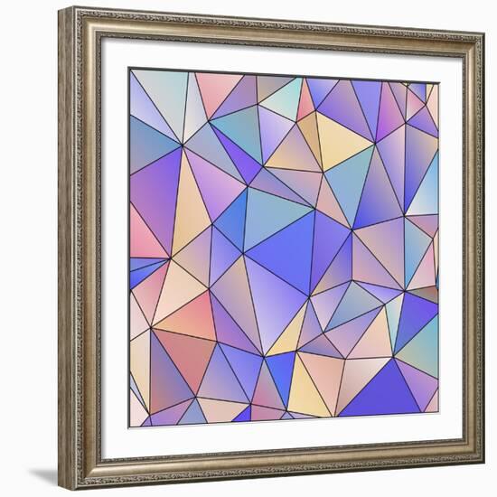 Abstract Triangle Background-epic44-Framed Art Print