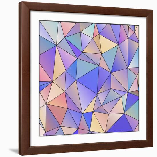 Abstract Triangle Background-epic44-Framed Art Print