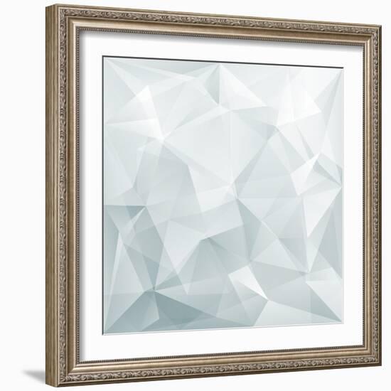 Abstract Triangle Background-Ms.Moloko-Framed Art Print