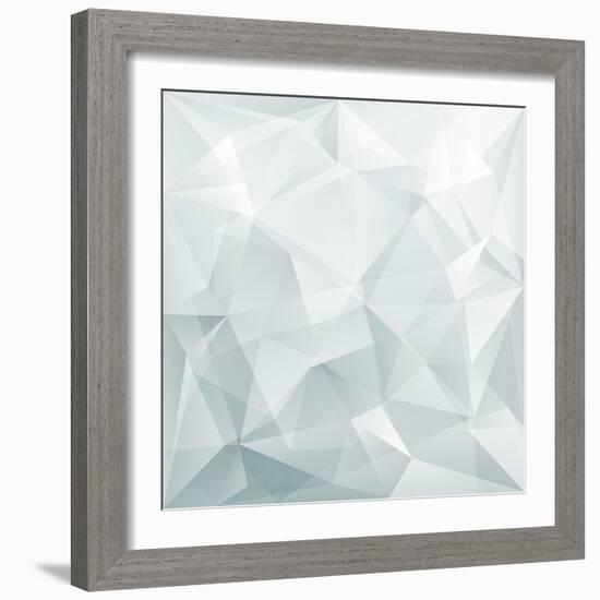 Abstract Triangle Background-Ms.Moloko-Framed Art Print