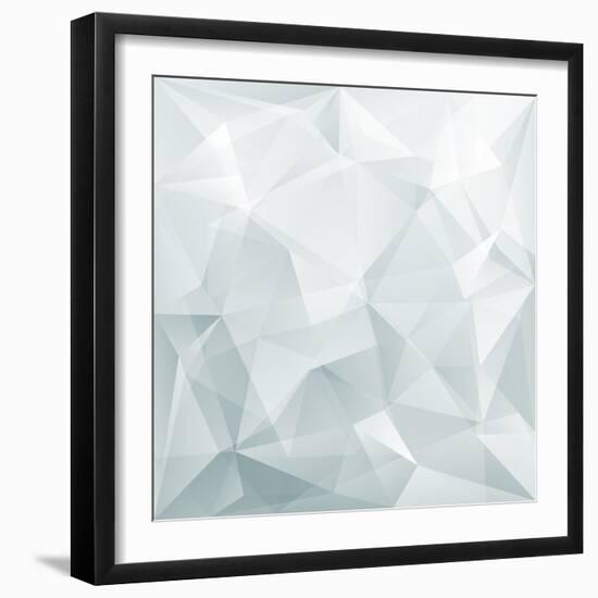 Abstract Triangle Background-Ms.Moloko-Framed Art Print