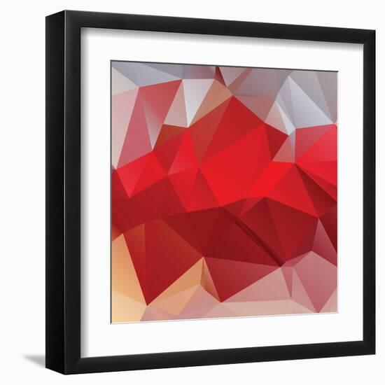 Abstract Triangle Background-Dmitriy Sergeev-Framed Art Print