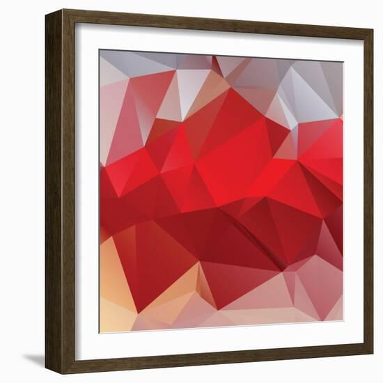 Abstract Triangle Background-Dmitriy Sergeev-Framed Art Print