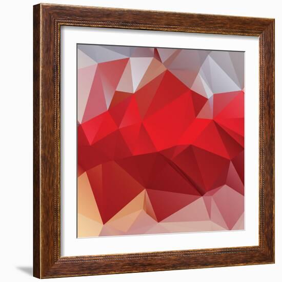 Abstract Triangle Background-Dmitriy Sergeev-Framed Art Print