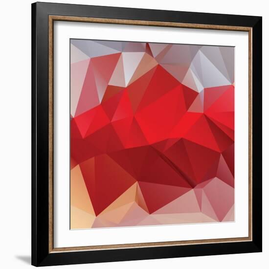 Abstract Triangle Background-Dmitriy Sergeev-Framed Art Print