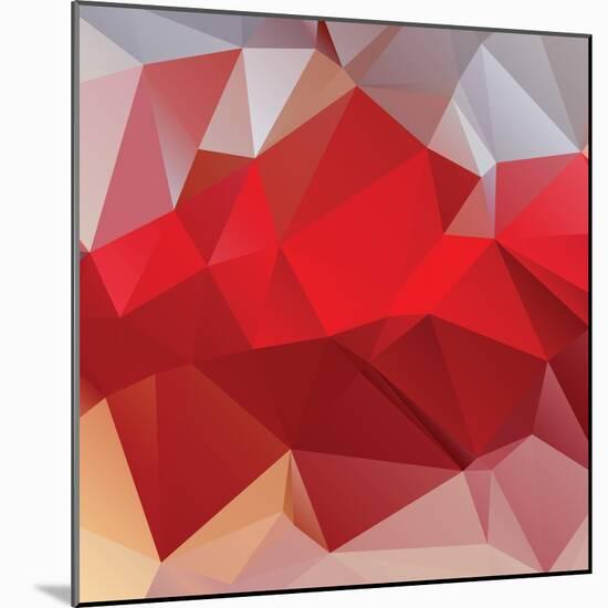 Abstract Triangle Background-Dmitriy Sergeev-Mounted Art Print