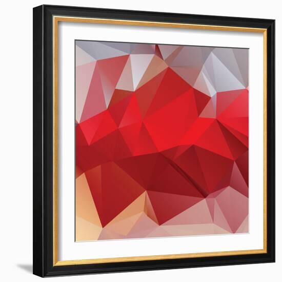 Abstract Triangle Background-Dmitriy Sergeev-Framed Art Print