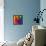 Abstract Triangles Colorful Background-art_of_sun-Framed Stretched Canvas displayed on a wall