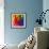 Abstract Triangles Colorful Background-art_of_sun-Framed Art Print displayed on a wall