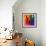 Abstract Triangles Colorful Background-art_of_sun-Framed Art Print displayed on a wall