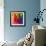 Abstract Triangles Colorful Background-art_of_sun-Framed Art Print displayed on a wall