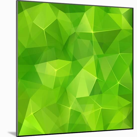 Abstract Triangles Geometry Background-art_of_sun-Mounted Art Print