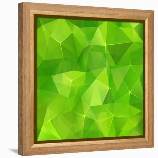 Abstract Triangles Geometry Background-art_of_sun-Framed Stretched Canvas