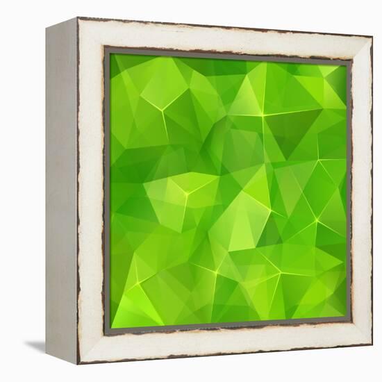 Abstract Triangles Geometry Background-art_of_sun-Framed Stretched Canvas