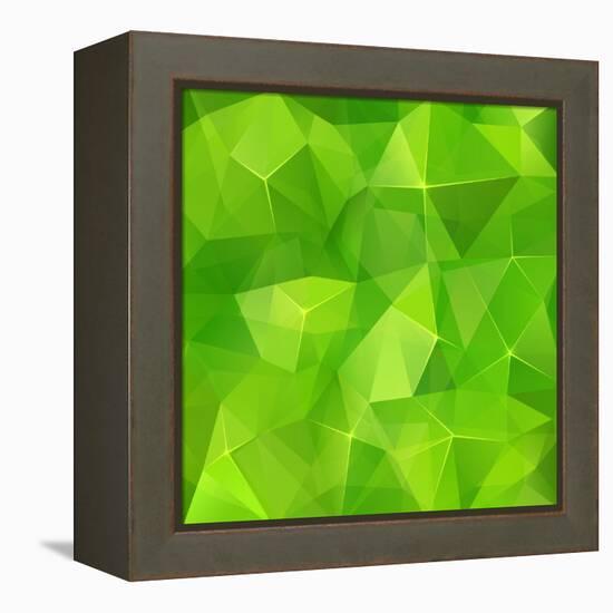 Abstract Triangles Geometry Background-art_of_sun-Framed Stretched Canvas