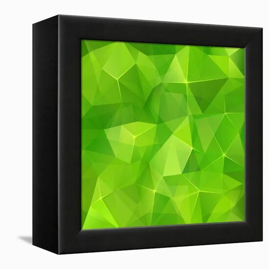 Abstract Triangles Geometry Background-art_of_sun-Framed Stretched Canvas