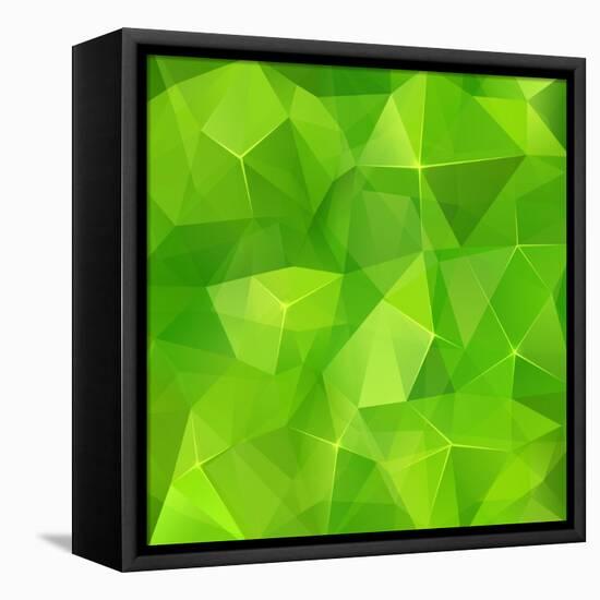 Abstract Triangles Geometry Background-art_of_sun-Framed Stretched Canvas