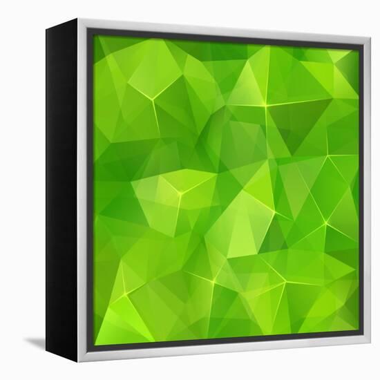 Abstract Triangles Geometry Background-art_of_sun-Framed Stretched Canvas