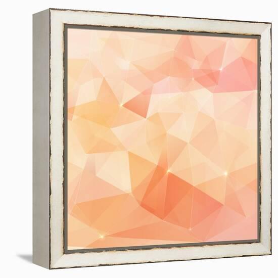 Abstract Triangles Geometry Vector Background-art_of_sun-Framed Stretched Canvas