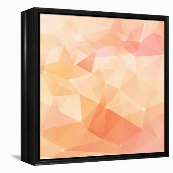 Abstract Triangles Geometry Vector Background-art_of_sun-Framed Stretched Canvas