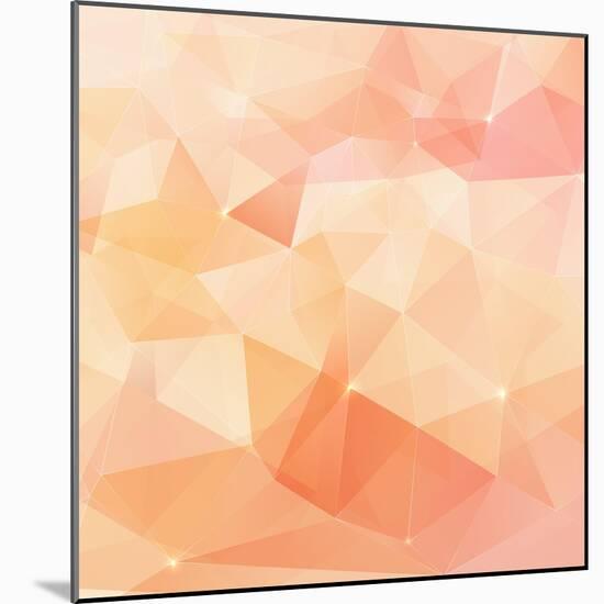 Abstract Triangles Geometry Vector Background-art_of_sun-Mounted Art Print