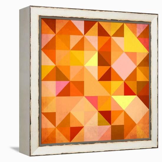 Abstract Triangles Grunge-art_of_sun-Framed Stretched Canvas