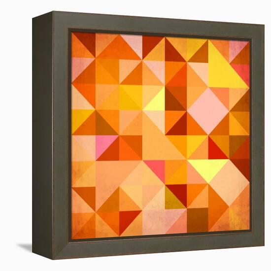 Abstract Triangles Grunge-art_of_sun-Framed Stretched Canvas