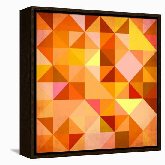 Abstract Triangles Grunge-art_of_sun-Framed Stretched Canvas