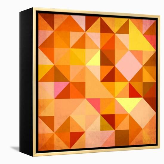 Abstract Triangles Grunge-art_of_sun-Framed Stretched Canvas