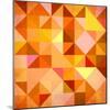 Abstract Triangles Grunge-art_of_sun-Mounted Art Print