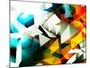 Abstract Triangular Background-VolsKinvols-Mounted Premium Giclee Print