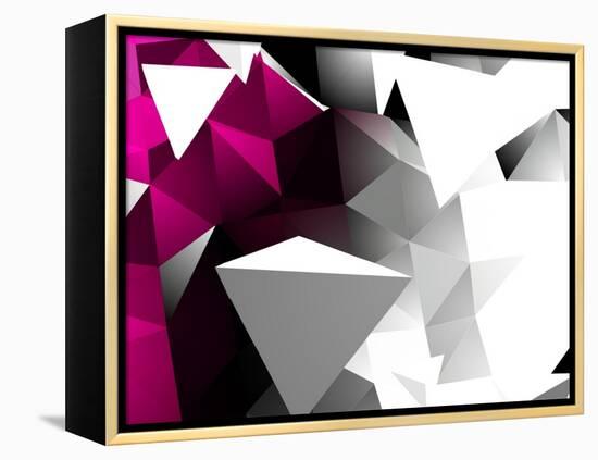 Abstract Triangular Background-VolsKinvols-Framed Stretched Canvas