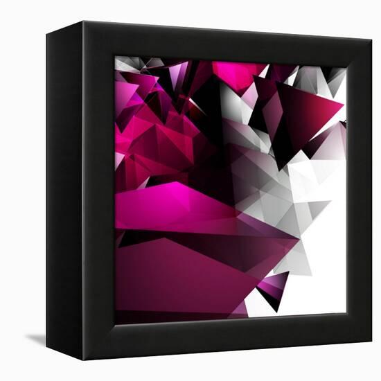 Abstract Triangular Background-VolsKinvols-Framed Stretched Canvas