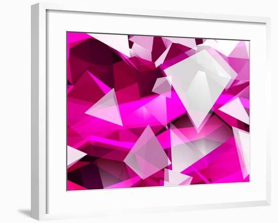 Abstract Triangular Background-VolsKinvols-Framed Art Print