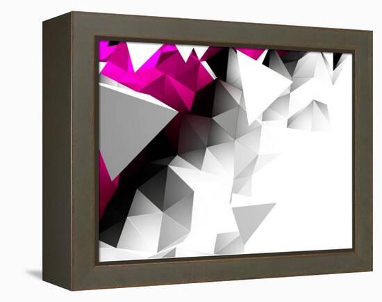 Abstract Triangular Background-VolsKinvols-Framed Stretched Canvas
