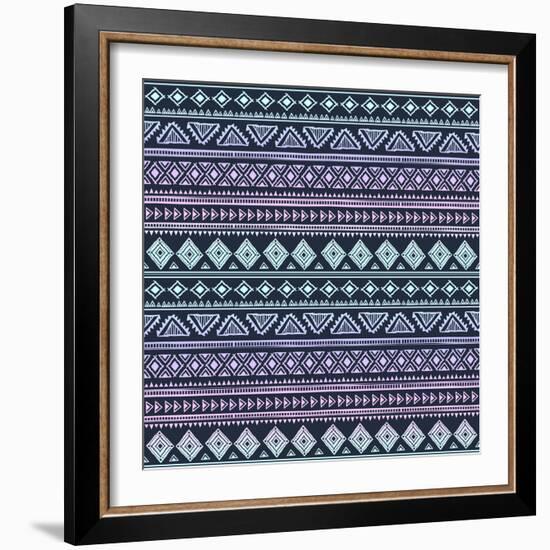 Abstract Tribal Pattern-transiastock-Framed Art Print