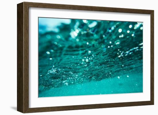 Abstract Underwater Background with Bokeh-shevtsovy-Framed Photographic Print