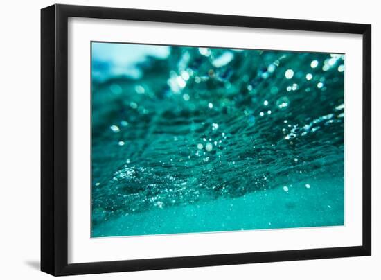 Abstract Underwater Background with Bokeh-shevtsovy-Framed Photographic Print