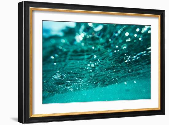 Abstract Underwater Background with Bokeh-shevtsovy-Framed Photographic Print