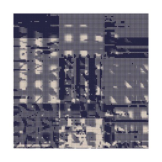 Abstract Vector Background Squared Monochrome Raster Composition