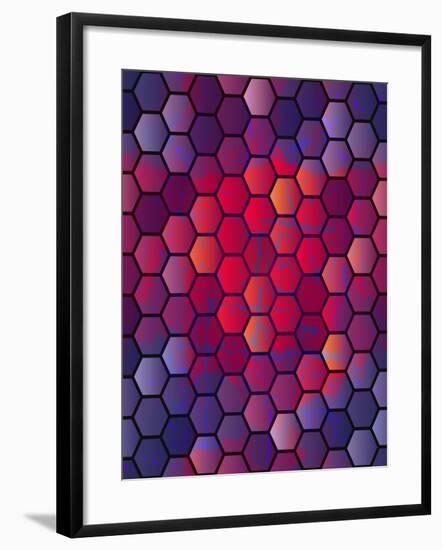 Abstract Vector Geometric Background. Seamless Vector Background Can Be Used for Annual Reports, Bo-Alextanya-Framed Art Print